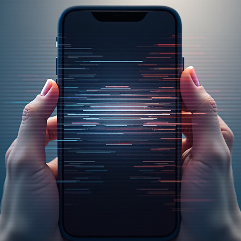 полосы мерцающие на экране iPhone