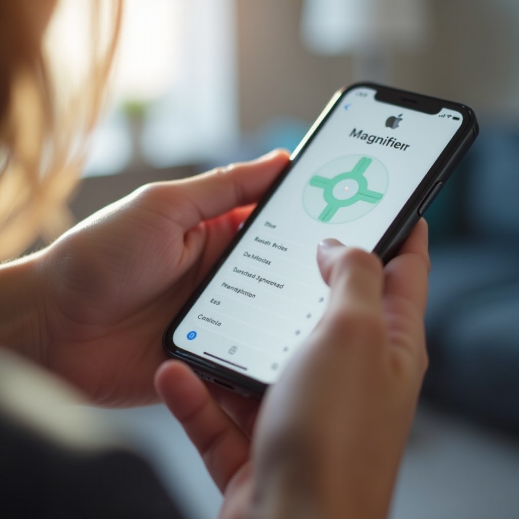como ativar a lupa no iPhone