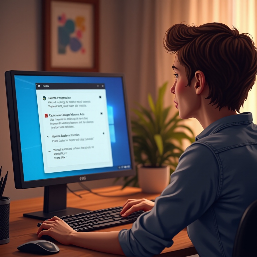 новости и интересы Windows продолжают включаться