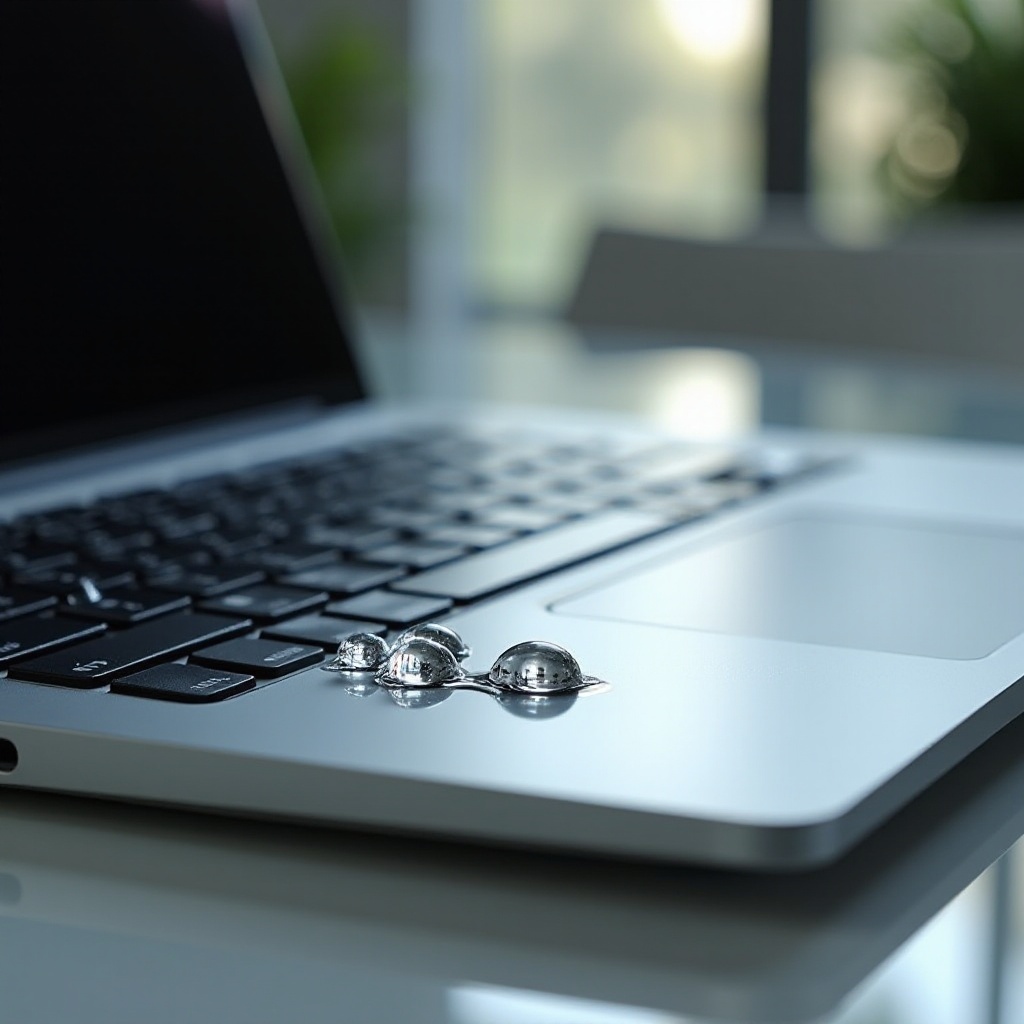 rozlałem wodę na laptopa, nadal działa