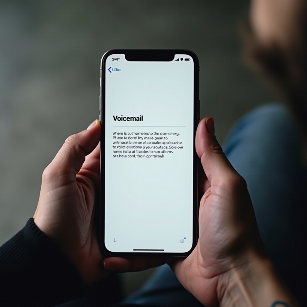 как сделать голосовую почту на iPhone