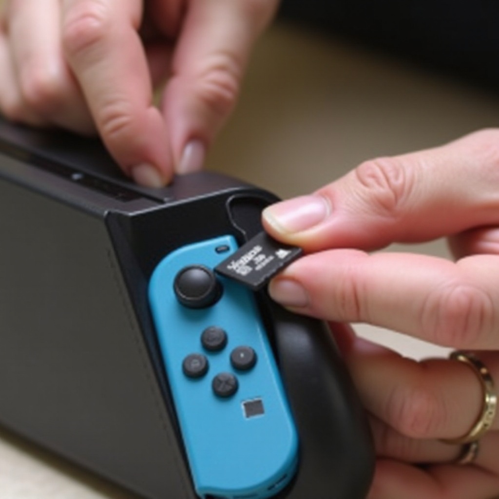 как сменить карты SD на Switch