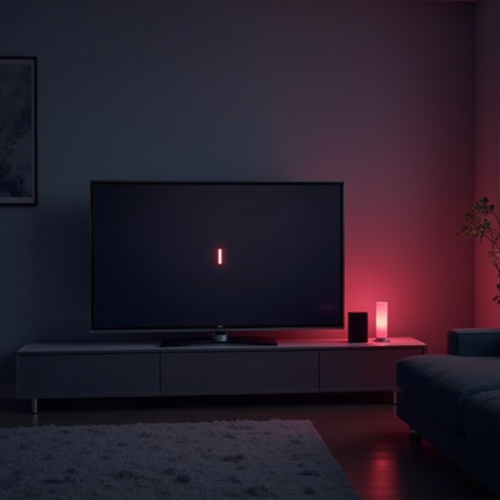 telewizor LG nie włącza się, ale świeci się czerwona lampka