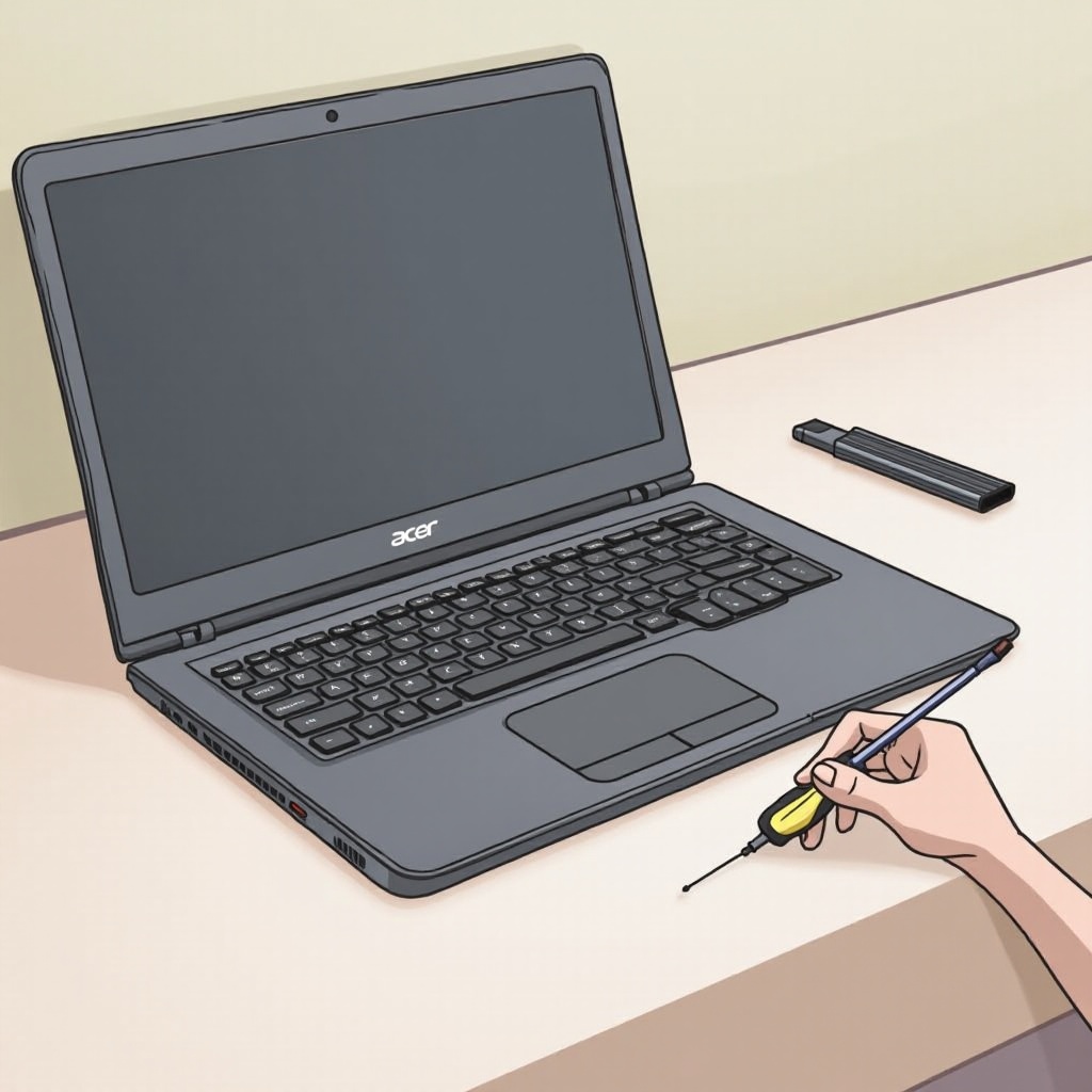 как заменить батарею на ноутбуке Acer