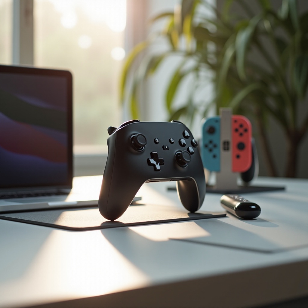 подключите контроллер switch pro к macbook