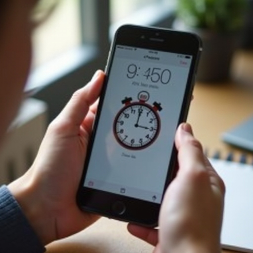 como ler um cronômetro no iPhone
